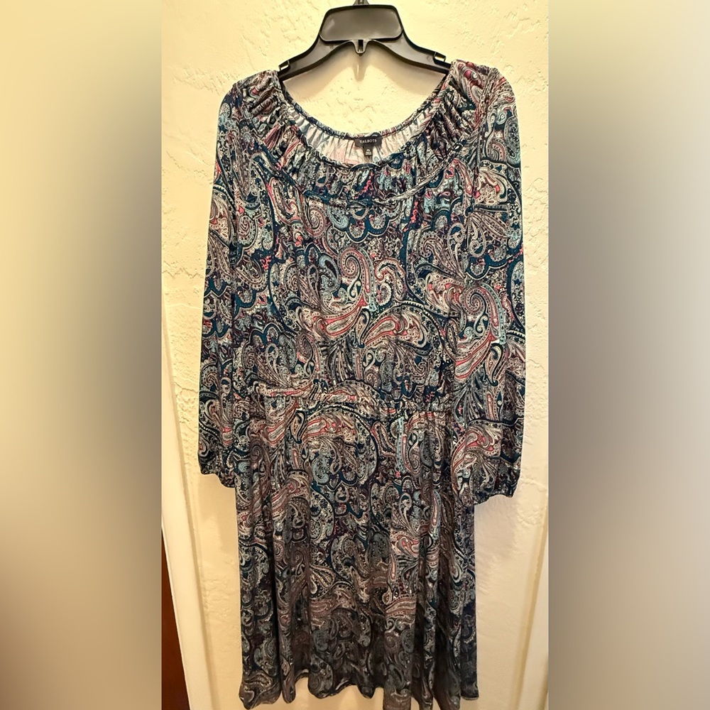 Talbots Vibrant multicolor Paisley Dress